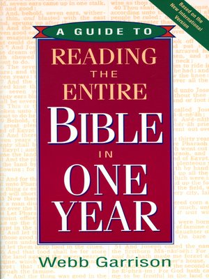 cover image of A Guide to Reading the Entire Bible In One Year